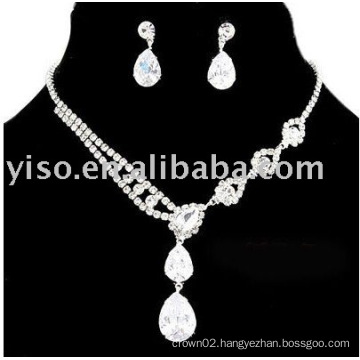 bridal jewelry, rhinestone jewelry set, wedding jewelry